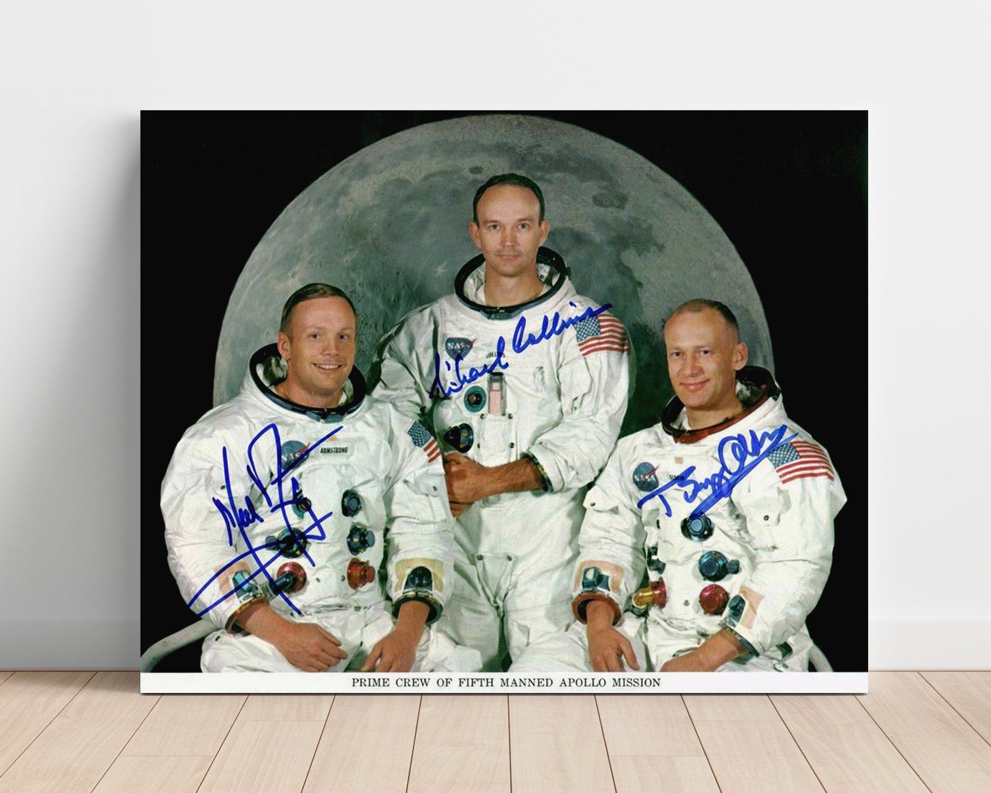 Historical - Neil Armstrongmichael Collins And Buzz Aldrin - Apollo 11 Crew Portrait 1969 - Landscape History Wall Art
