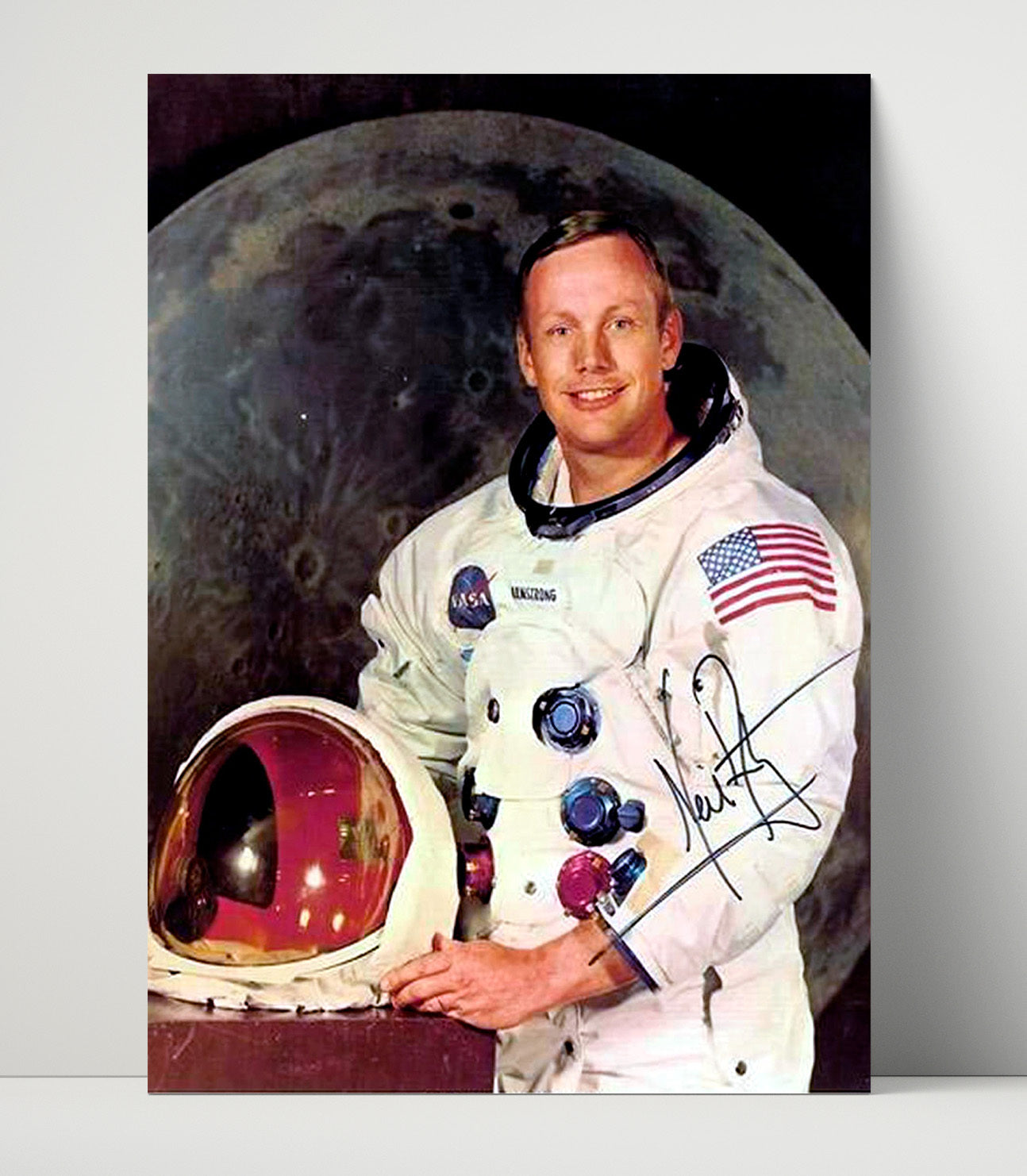 Historical - Neil Armstrong - Apollo Astronaut Portrait 1960S History Wall Art