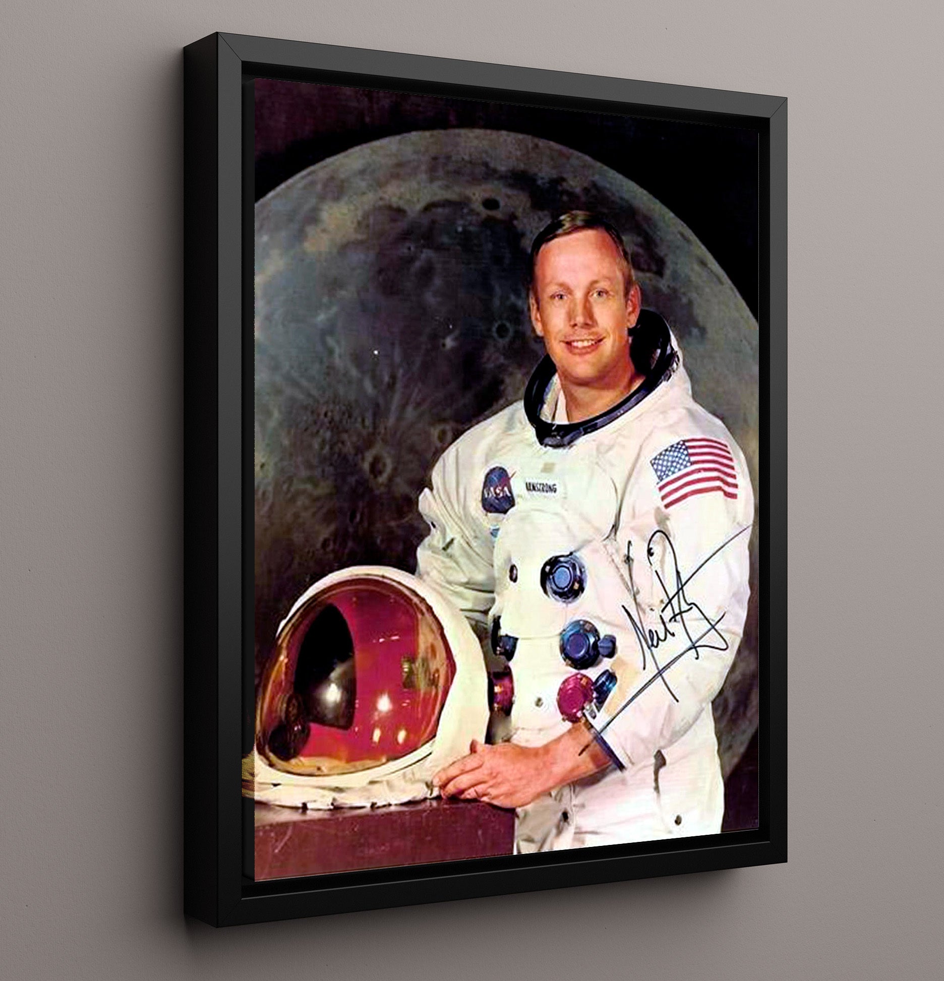 Historical - Neil Armstrong - Apollo Astronaut Portrait 1960S History Wall Art
