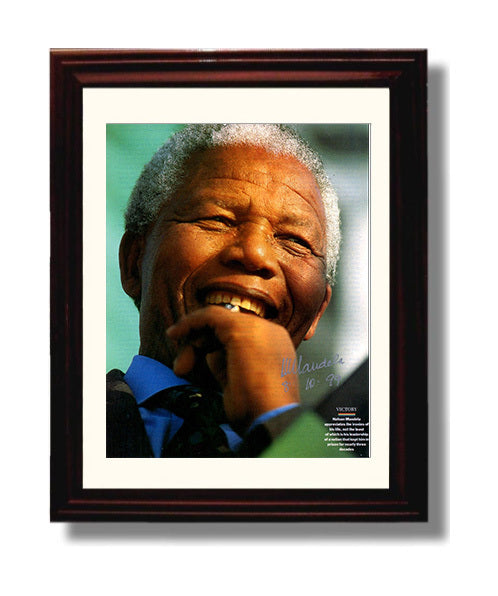Historical - Nelson Mandela - Victory Close Up 1999 History Wall Art