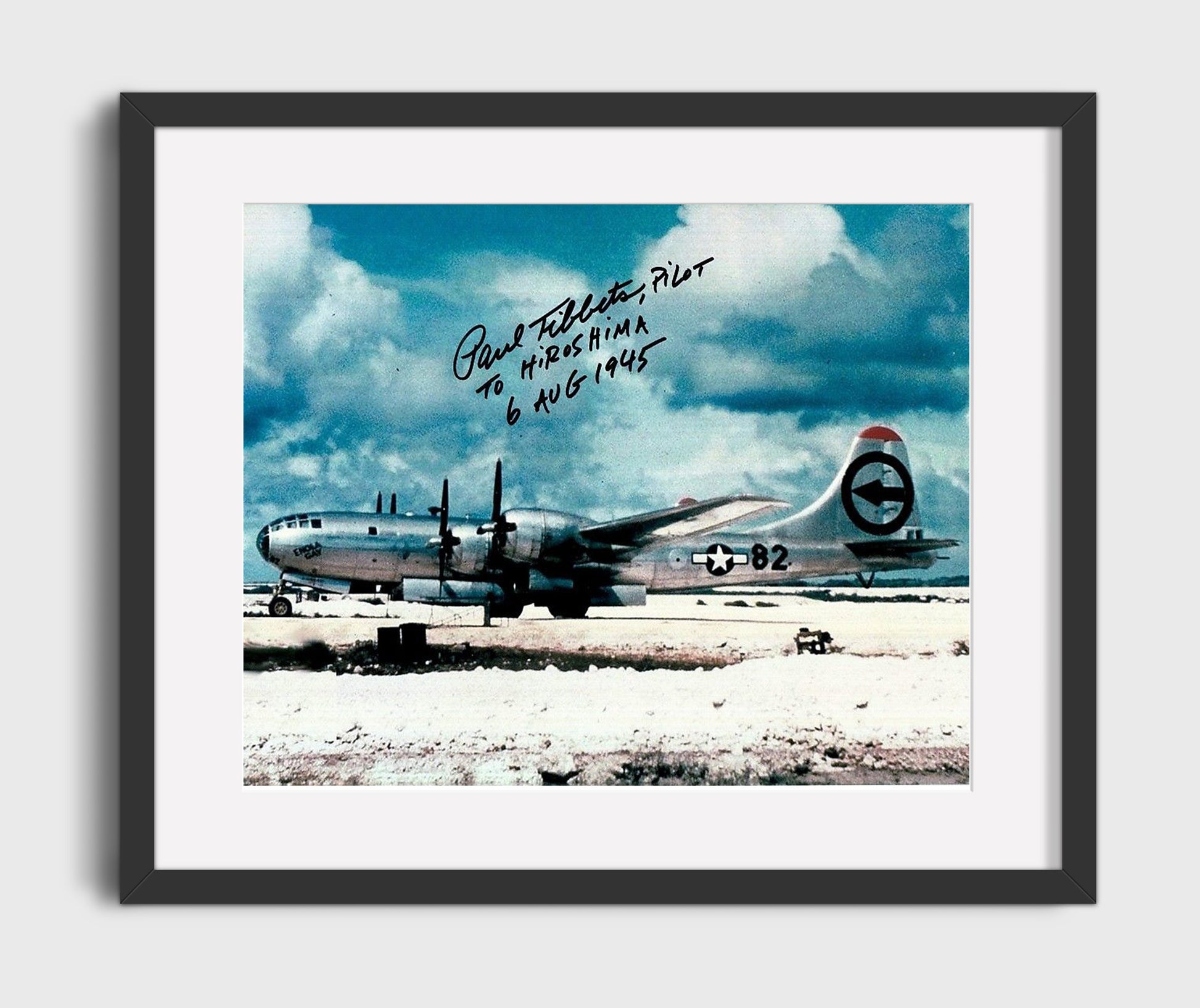 Historical - Paul Tibbets - Enola Gay Hiroshima Mission 1945 - Landscape History Wall Art