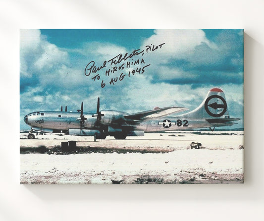 Paul Tibbets - Enola Gay Hiroshima Mission 1945 8x10 Canvas history wall art