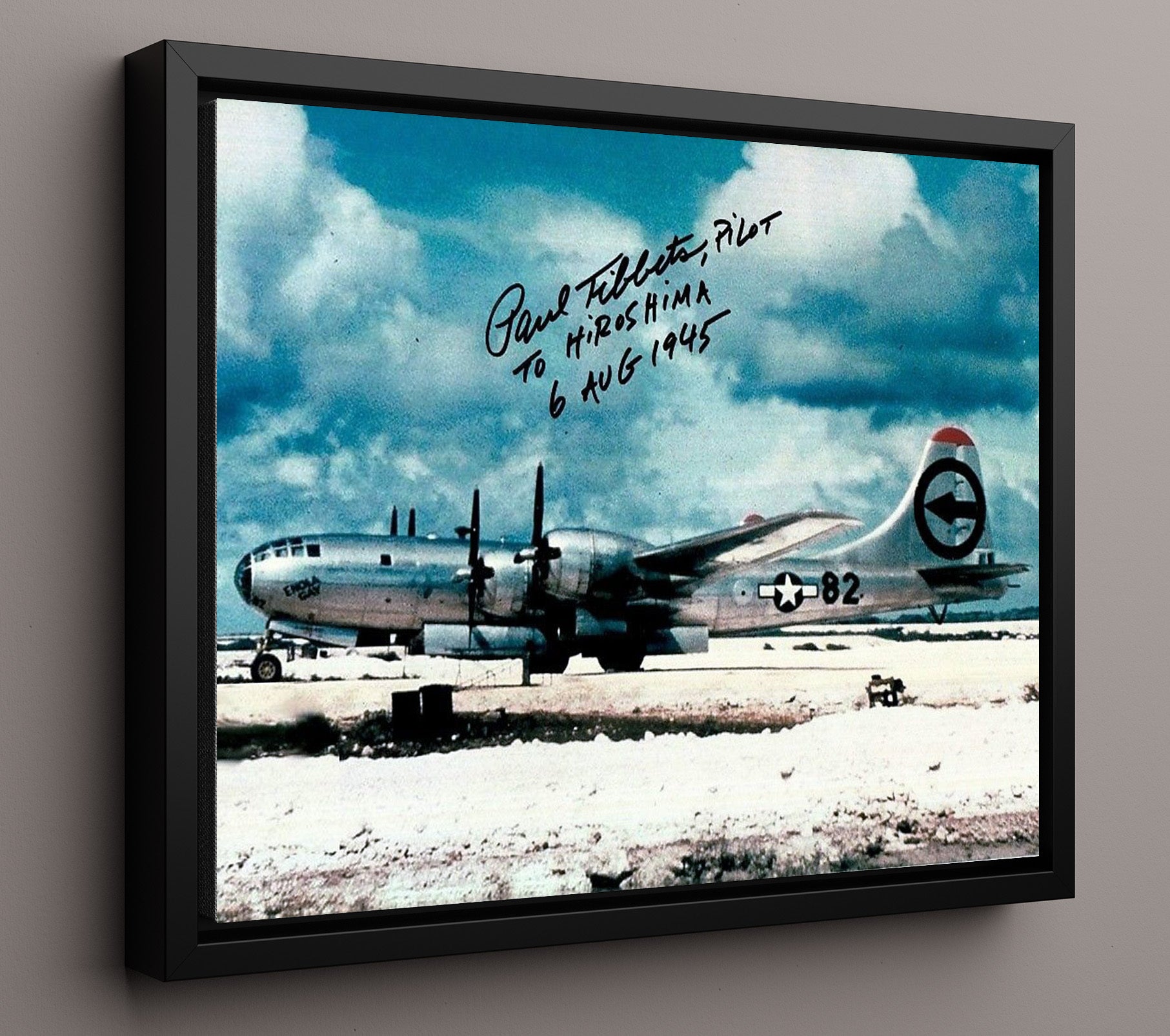 Historical - Paul Tibbets - Enola Gay Hiroshima Mission 1945 - Landscape History Wall Art