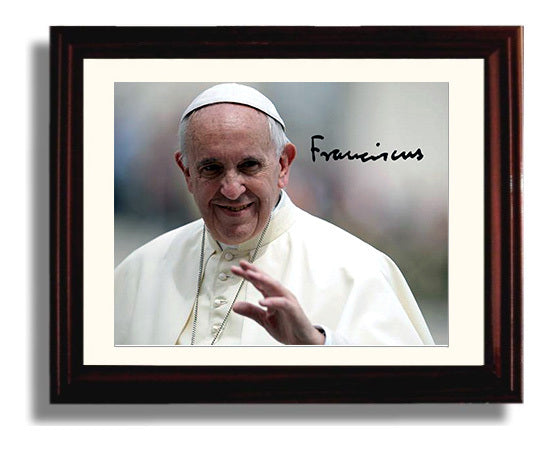 Historical - Pope Francis - Blessing Gesture Portrait - Landscape History Wall Art