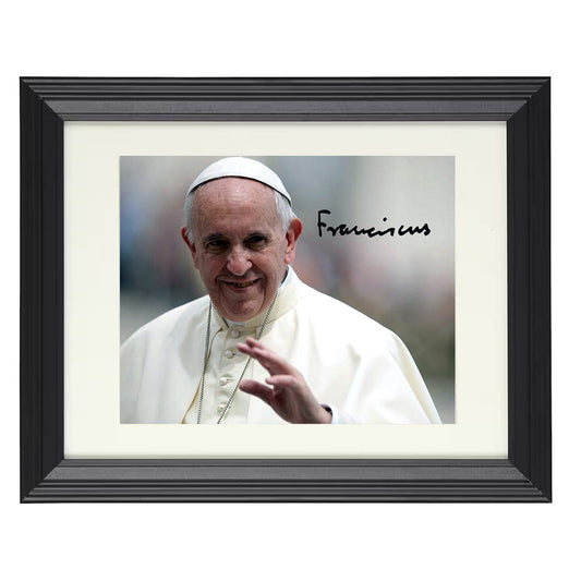 Pope Francis - Blessing Gesture 8x10 Beveled Frame history wall art