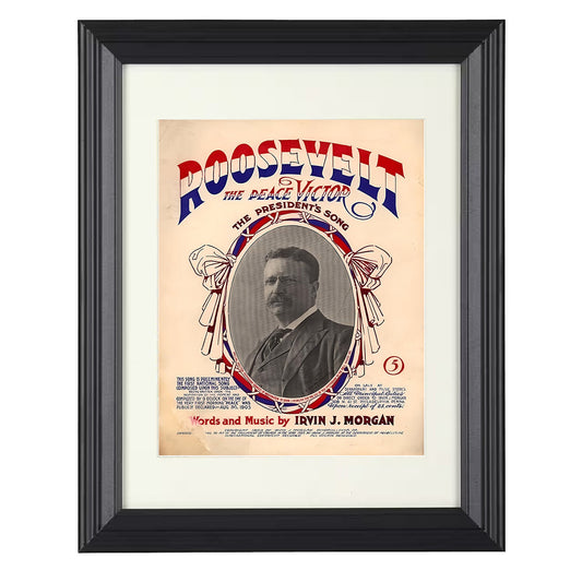 Theodore Roosevelt – Peace Victor Song Artwork 1905 unframed semi-gloss poster print