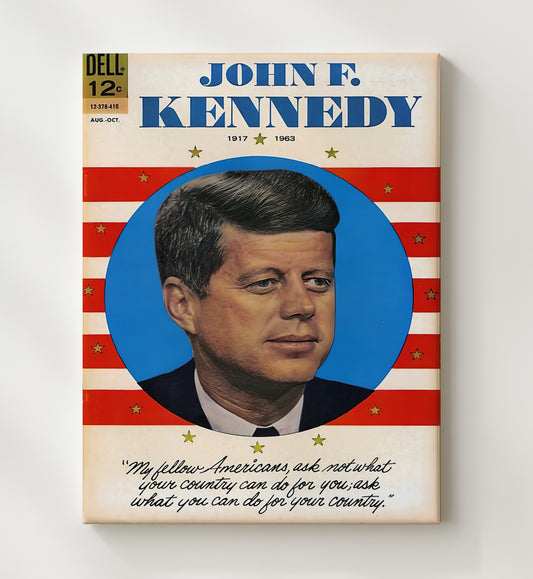 Presidential Tribute Poster - John F. Kennedy Memorial 1917 - 1963 8x10 Canvas history wall art