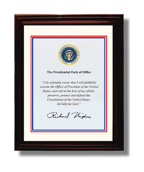 Historical - Richard Nixon - Presidential Oath Of Office Print History Wall Art