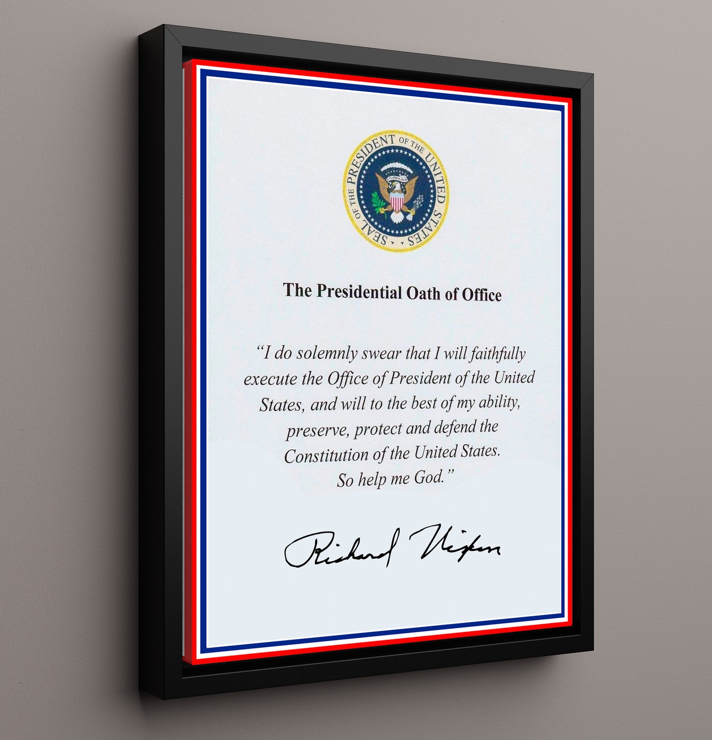 Historical - Richard Nixon - Presidential Oath Of Office Print History Wall Art