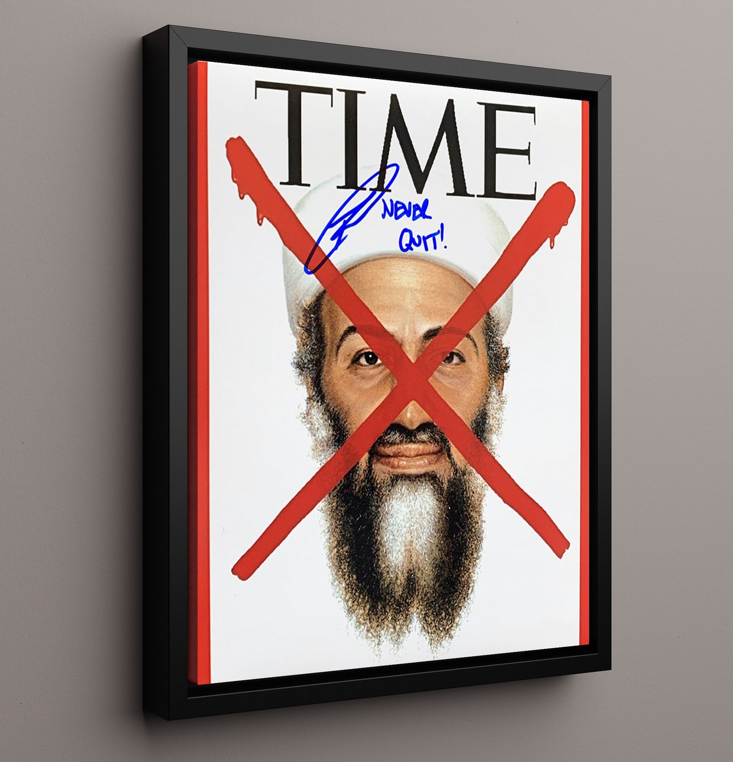 Historical - Robert J. Oneill - Time Magazine Never Quit Cover History Wall Art