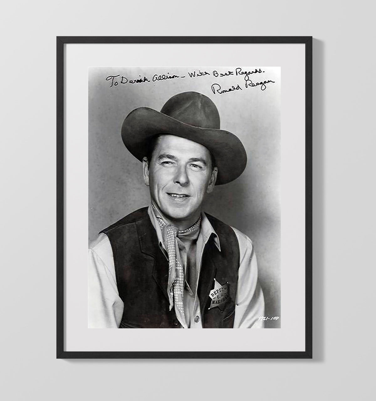 Ronald Reagan - Western Film Era 1940s 16x20 Gallery Frame history wall art