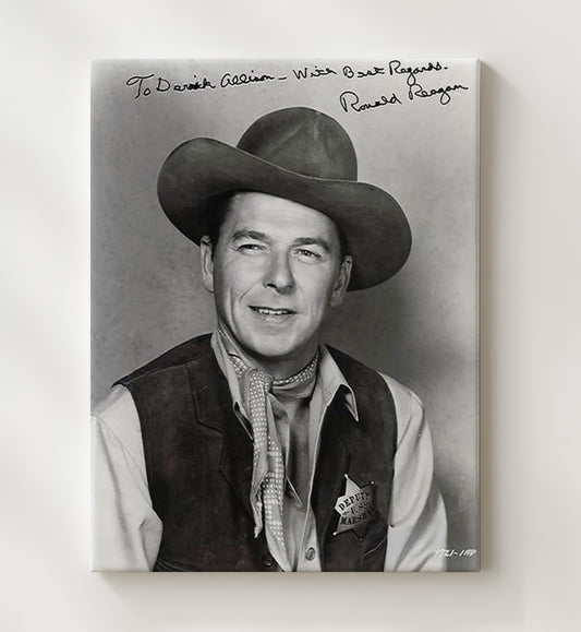 Ronald Reagan - Western Film Era 1940s 8x10 Canvas history wall art