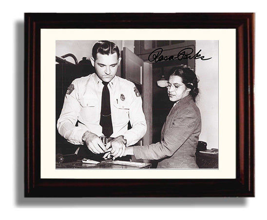Historical - Rosa Parks - Fingerprinted For Civil Disobedience 1955  - Landscape History Wall Art