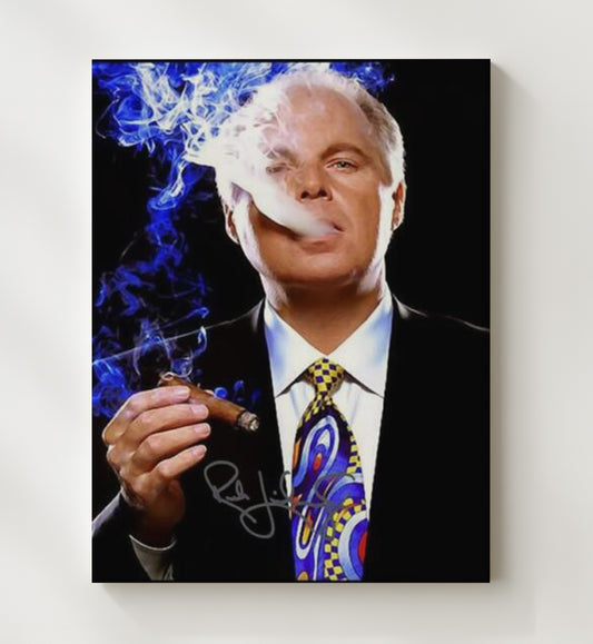 Rush Limbaugh - Cigar 2000s 8x10 Canvas history wall art