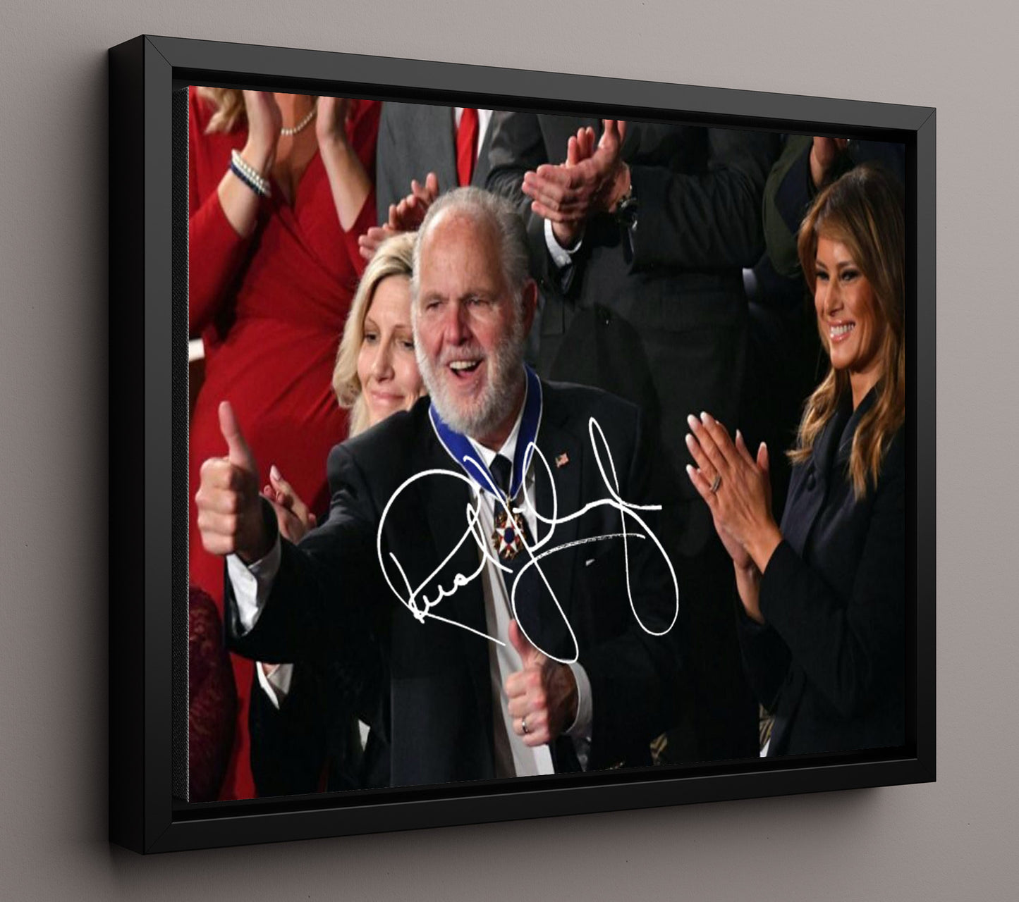 Historical - Rush Limbaugh - Presidential Medal Of Freedom Ceremony 2020 - Landscape History Wall Art