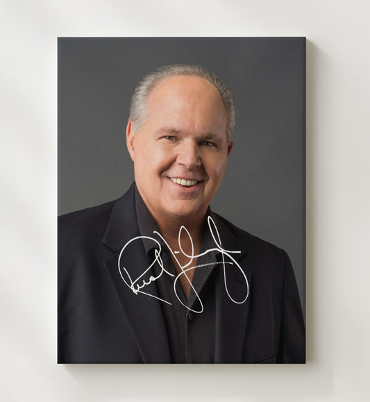 Rush Limbaugh - Studio 2000s 8x10 Canvas history wall art