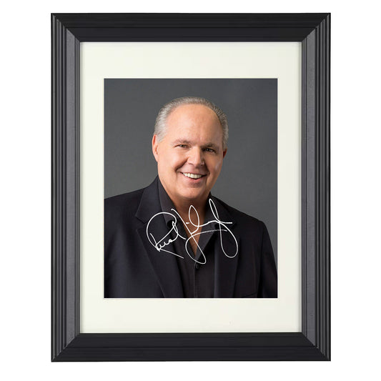 Rush Limbaugh - Editorial Pose 2000s - Framed Print - 8x10 Beveled Frame