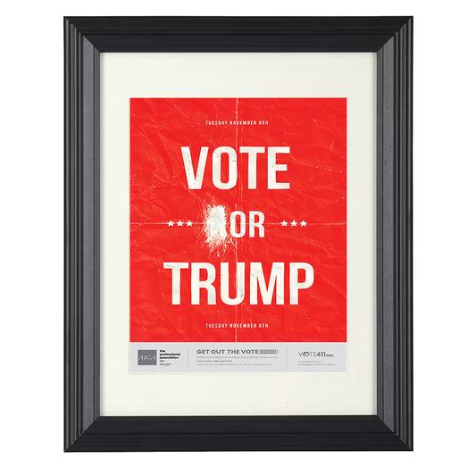 Voter Mobilization Artwork – Vote or Red Graphic unframed semi-gloss poster print
