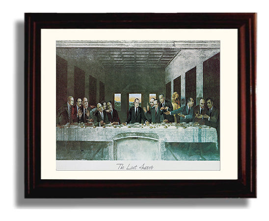 Historical - Watergate - Political Last Supper Satirical Illustration 1970S - Landscape History Wall Art
