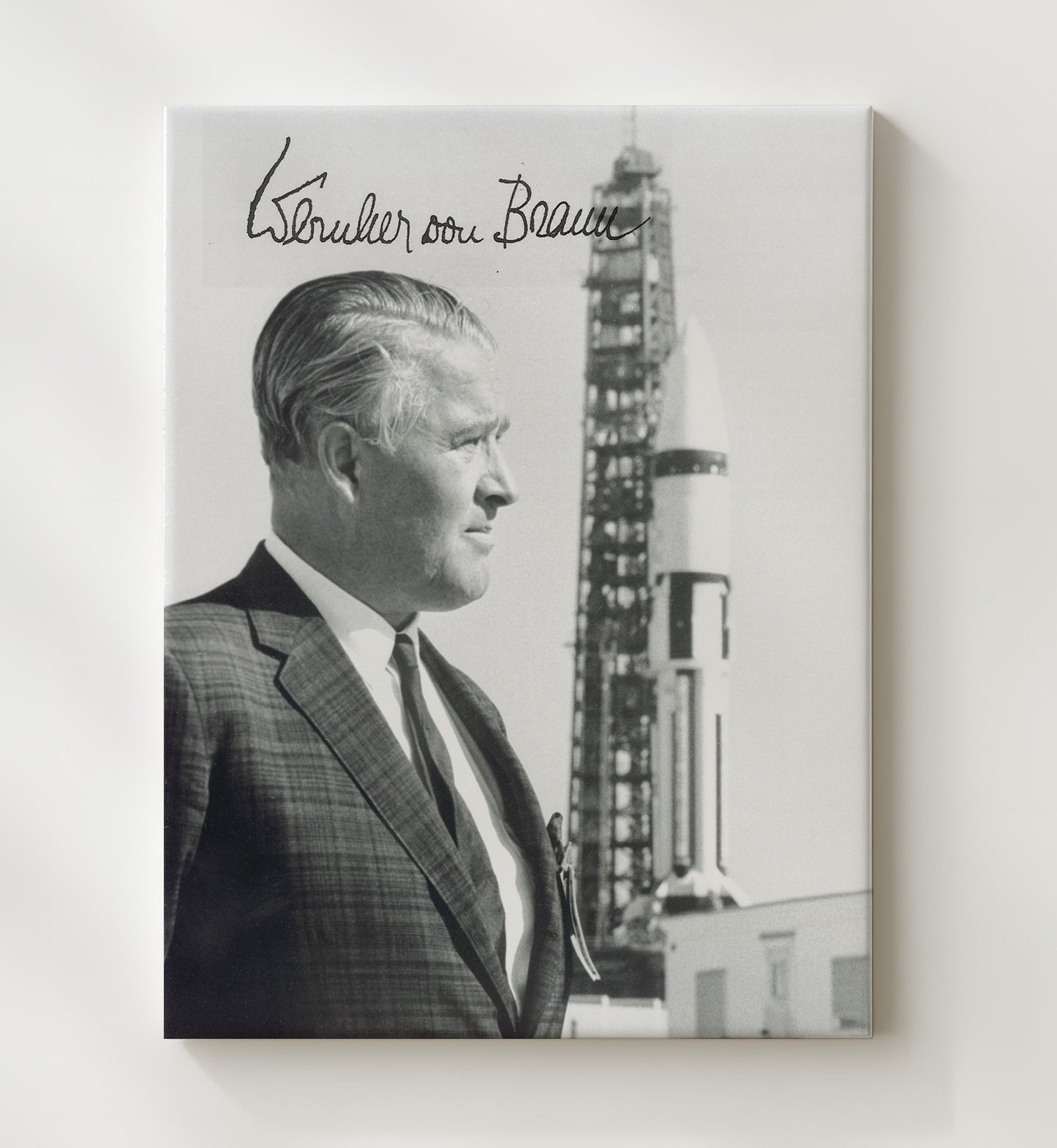Historical - Wernher Von Braun - Rocket Program Portrait 1960S History Wall Art