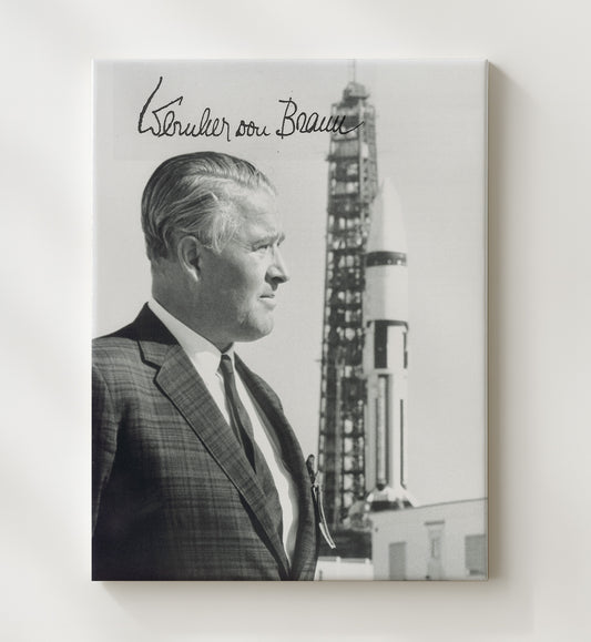 Wernher Von Braun - Rocket Program 1960s 8x10 Canvas history wall art