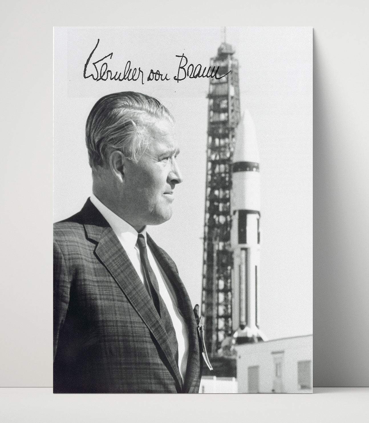 Historical - Wernher Von Braun - Rocket Program Portrait 1960S History Wall Art