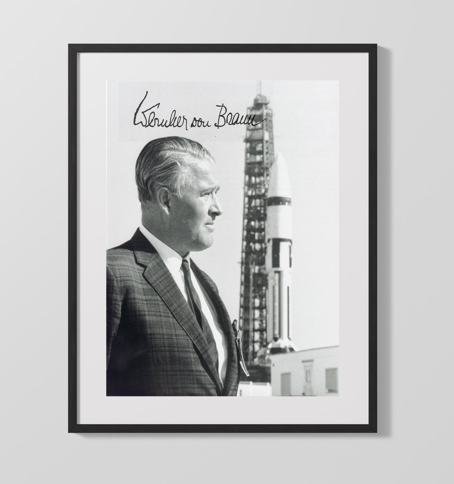 Historical - Wernher Von Braun - Rocket Program Portrait 1960S History Wall Art