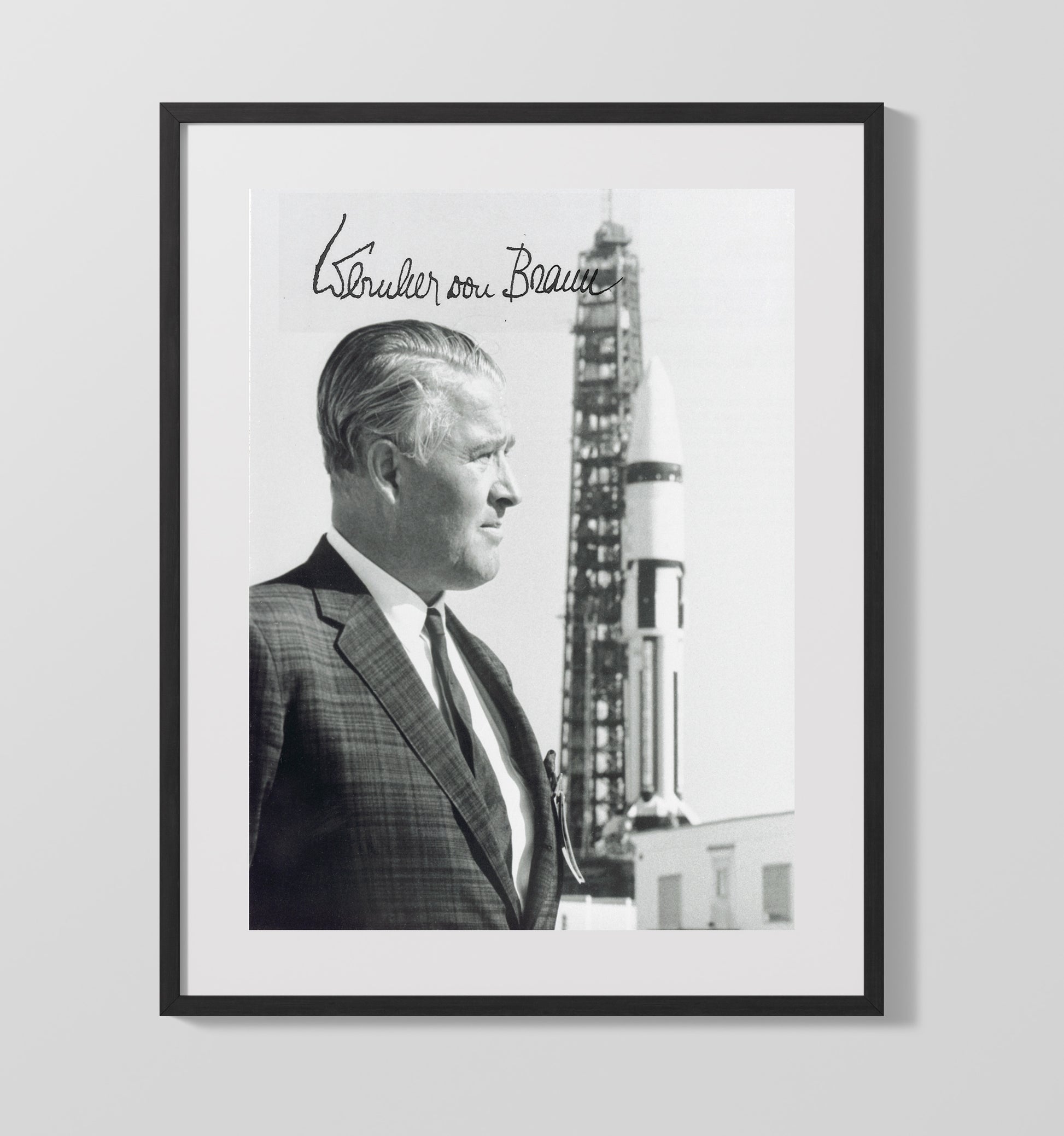 Historical - Wernher Von Braun - Rocket Program Portrait 1960S History Wall Art