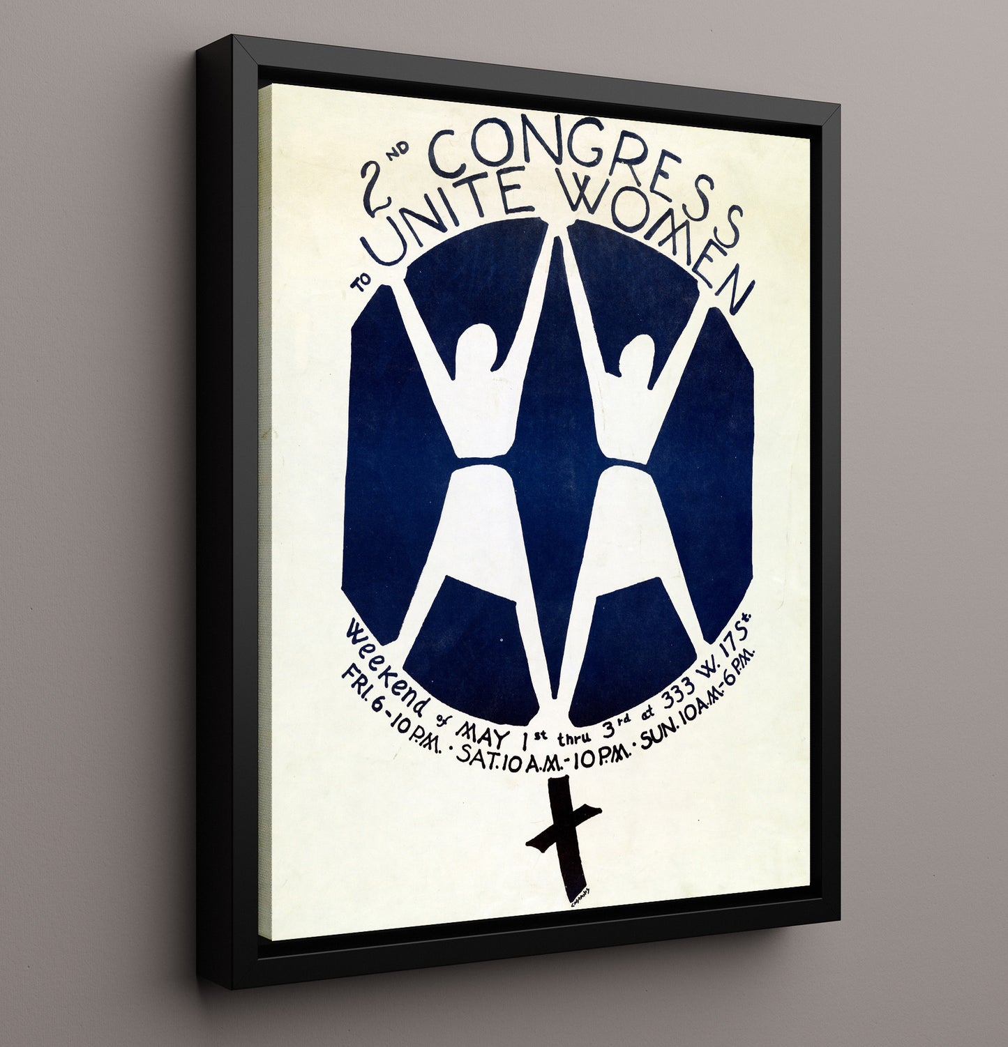 Historical - Women Unite - Second Congress To Unite Women Poster 1970 History Wall Art