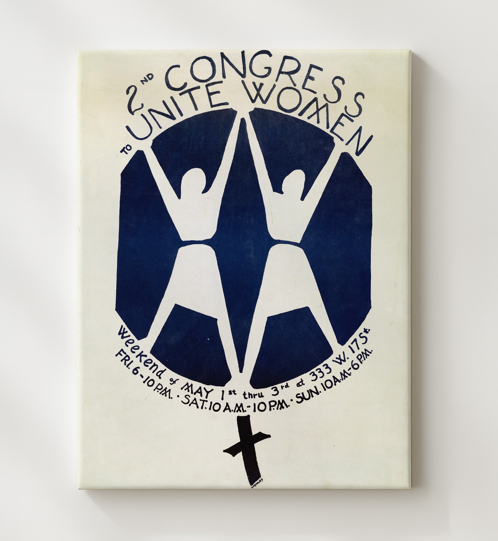 Historical - Women Unite - Second Congress To Unite Women Poster 1970 History Wall Art