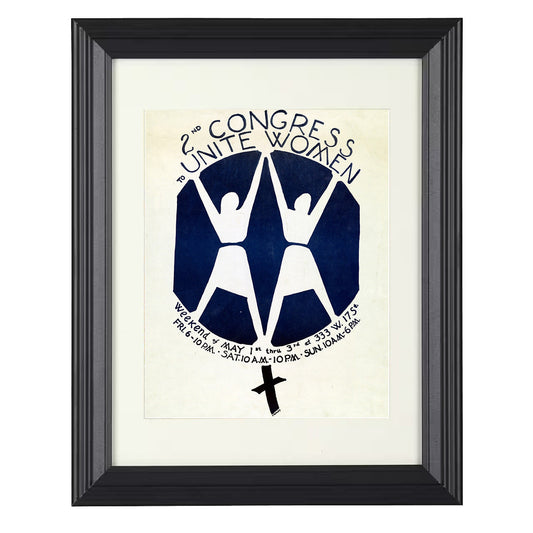 Women Unite – Second Congress to Unite Women Artwork 1970 unframed semi-gloss poster print