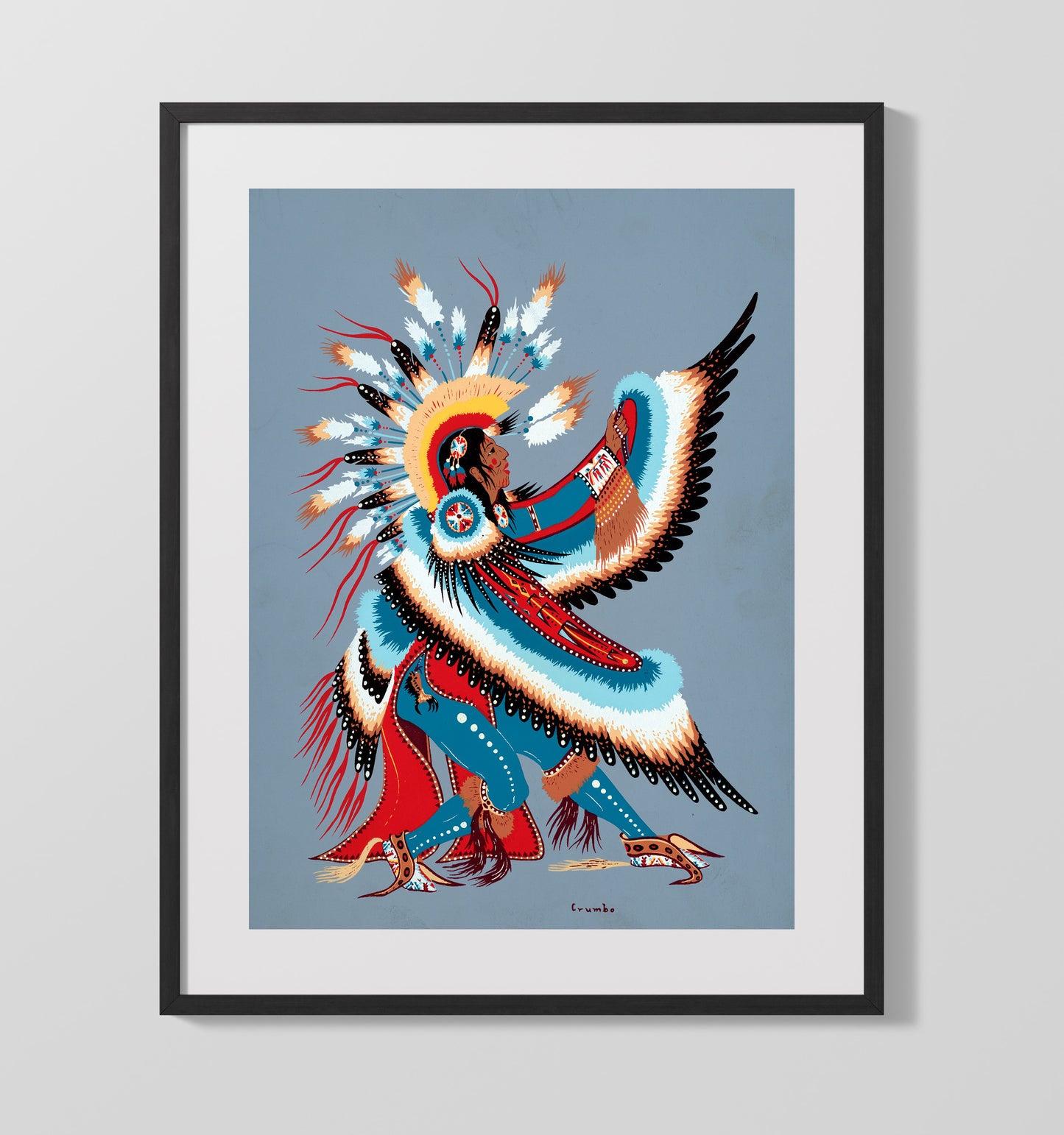 Historical - Woodrow Crumbo - Eagle Dancer Artwork 1930S History Wall Art