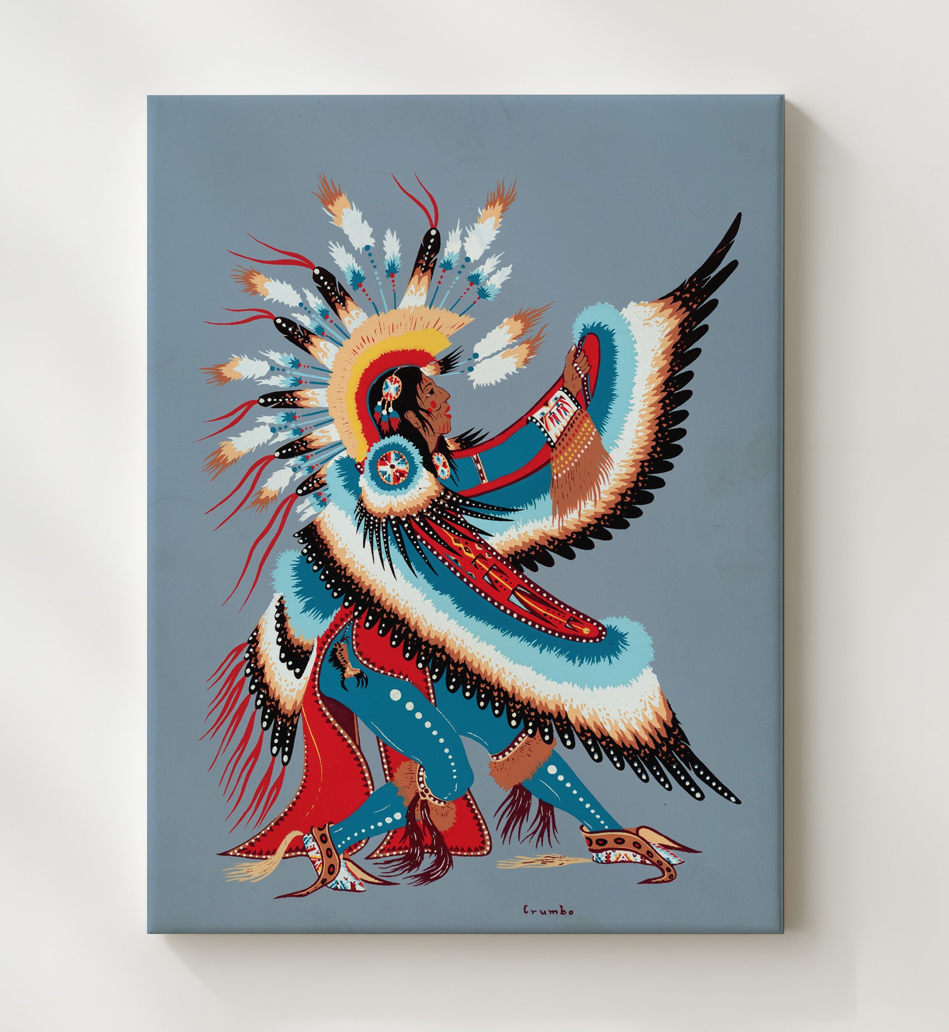 Historical - Woodrow Crumbo - Eagle Dancer Artwork 1930S History Wall Art
