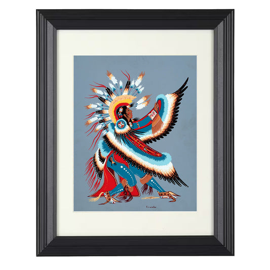 Woodrow Crumbo – Eagle Dancer Artwork 1930s unframed semi-gloss poster print