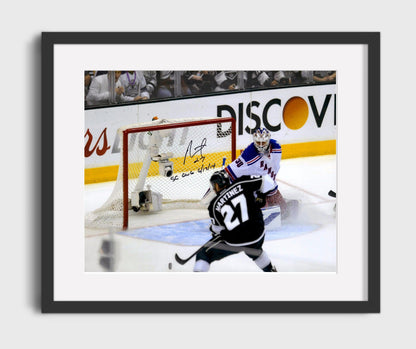 Alec Martinez - Los Angeles Hockey Breakaway vs New York Goalie Hockey Wall Art - Hockey Framed Print