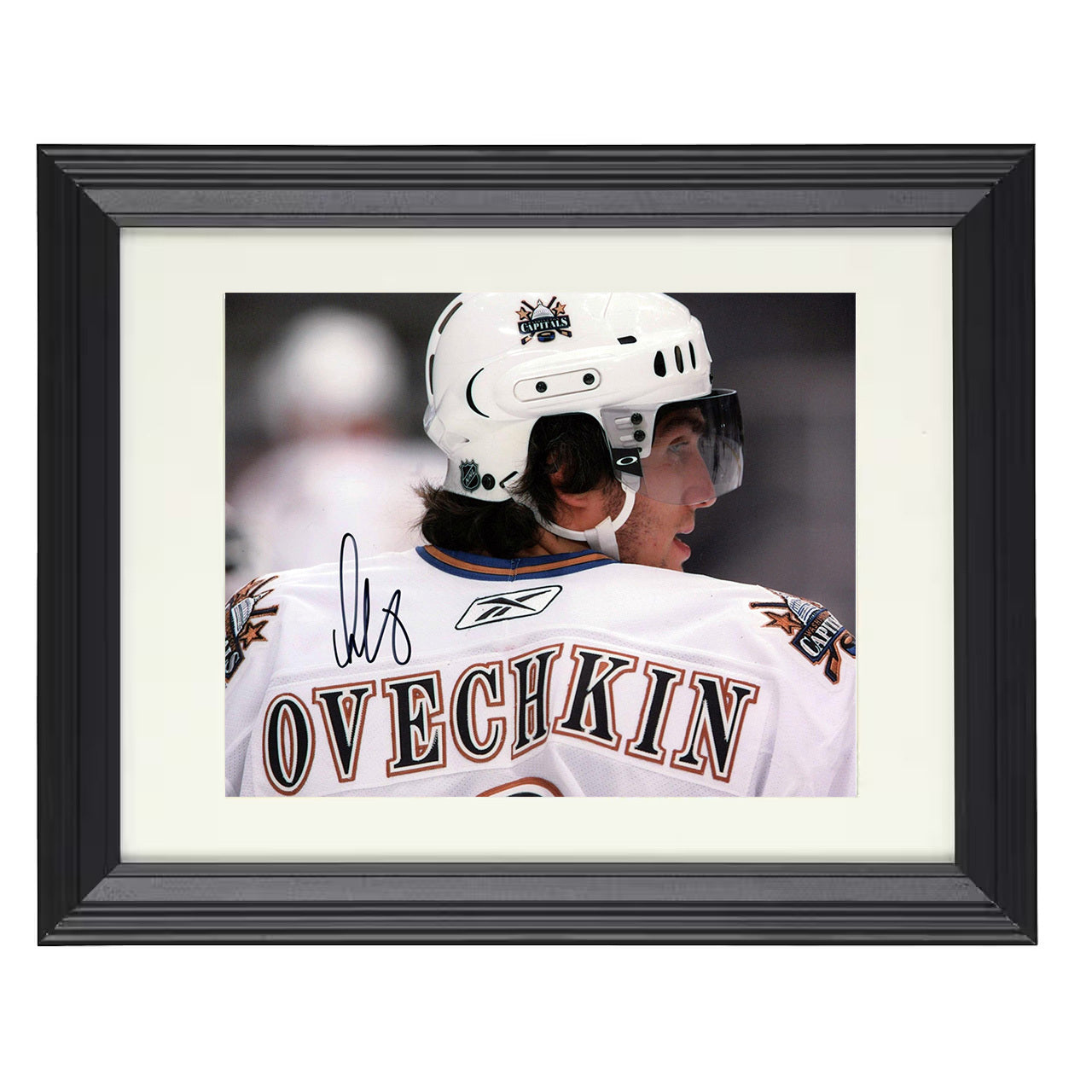 Alexander Ovechkin – Washington Rookie Image 8x10 matted black framed hockey wall art
