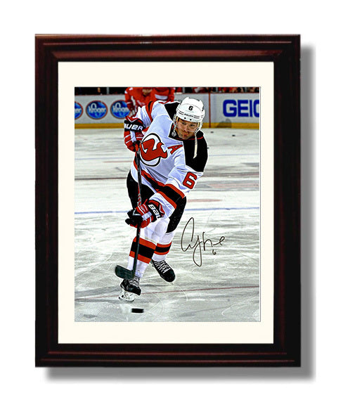 Andy Greene - New Jersey Hockey Defensive Play Hockey Wall Art - hockey wall art print