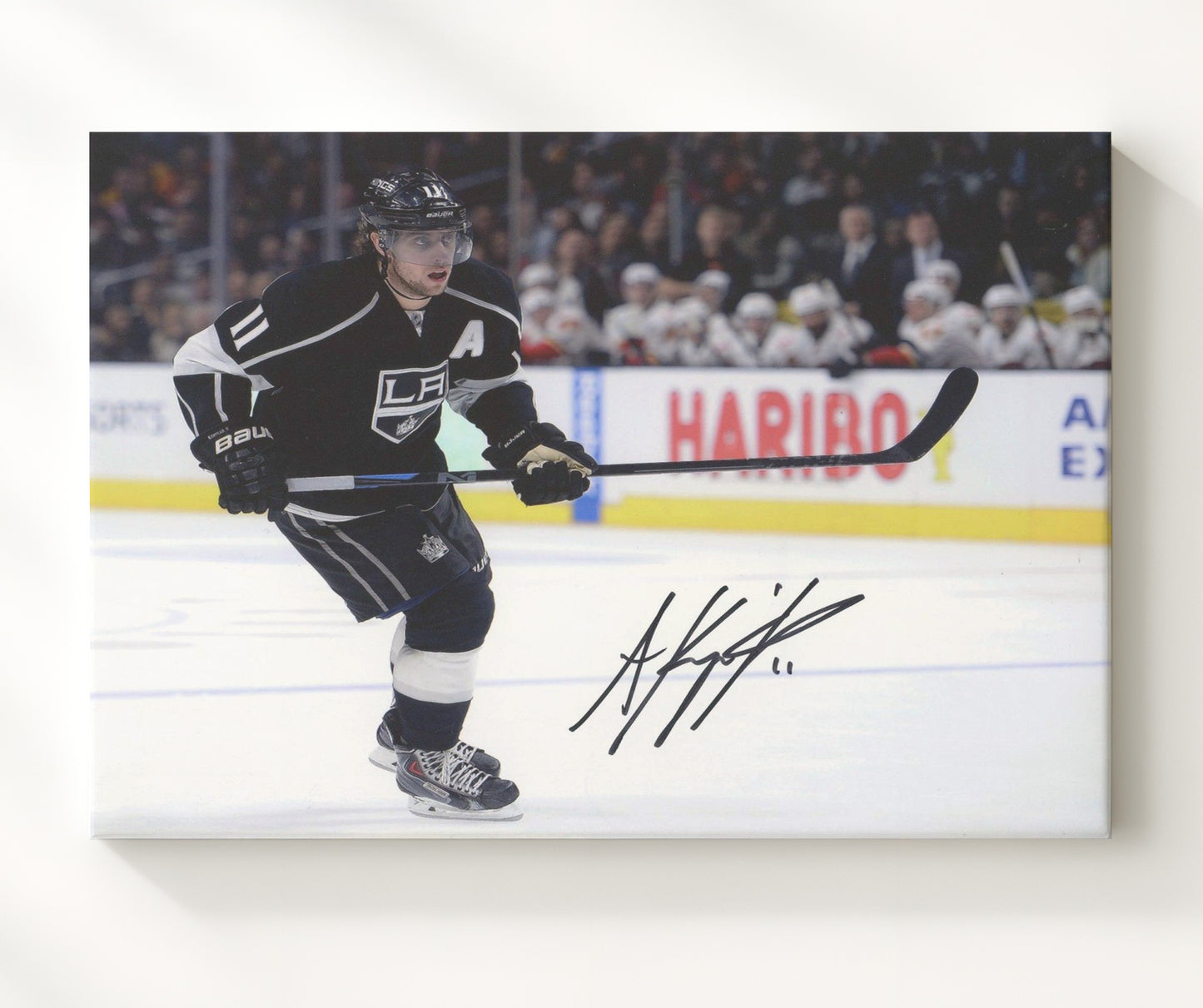 Anze Kopitar - Los Angeles Hockey Skating Action Hockey Wall Art - hockey wall art print