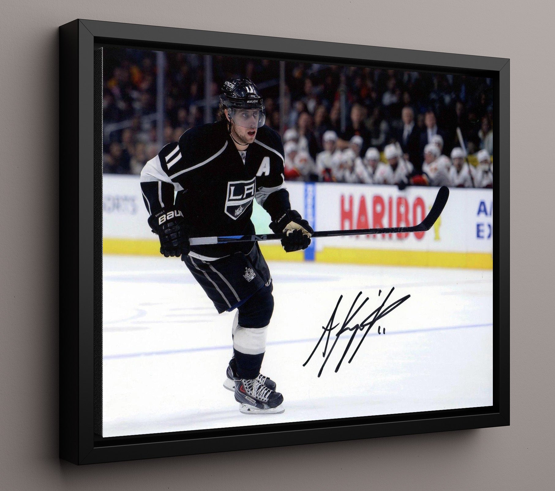 Anze Kopitar - Los Angeles Hockey Skating Action Hockey Wall Art - hockey wall art print