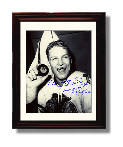 Bobby Hull - Chicago Hockey 50th Goal Celebration 1962 Hockey Wall Art - hockey wall art print