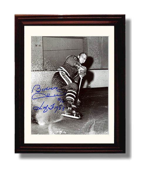 Bobby Hull - Chicago Hockey Power Skating Hof 1983 Hockey Wall Art - hockey wall art print