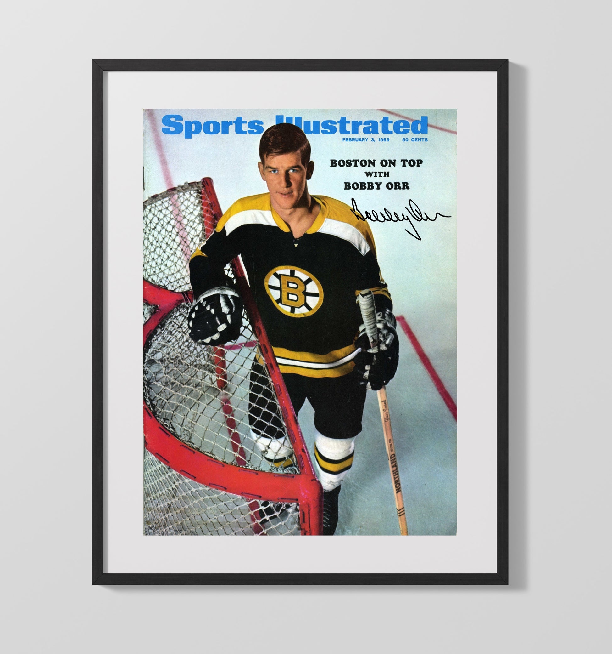 Bobby Orr - Boston Hockey 1969 Si Cover Hockey Wall Art - hockey wall art print