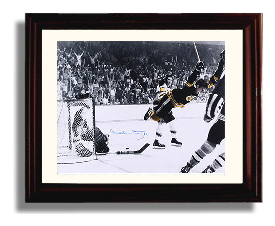 Bobby Orr - Boston Hockey Flying Goal Celebration Hockey Wall Art - hockey wall art print