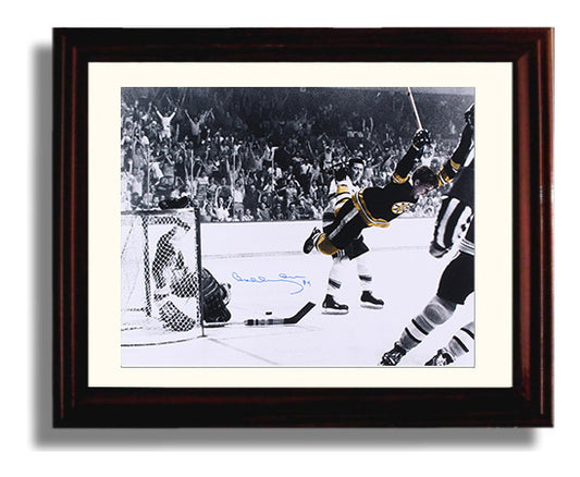 Bobby Orr - Boston Hockey Flying Goal Celebration Hockey Wall Art - hockey wall art print