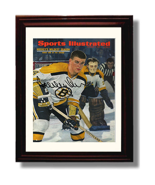 Bobby Orr - Boston Hockey Skating Portrait 1967 Si Cover Hockey Wall Art - hockey wall art print