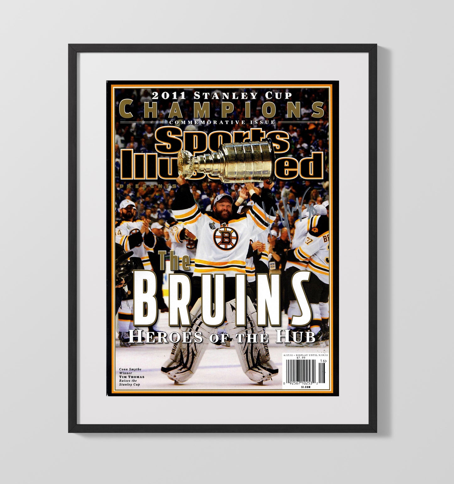Boston Hockey Stanley Cup Champions Si Cover 2011 Hockey Wall Art - hockey wall art print