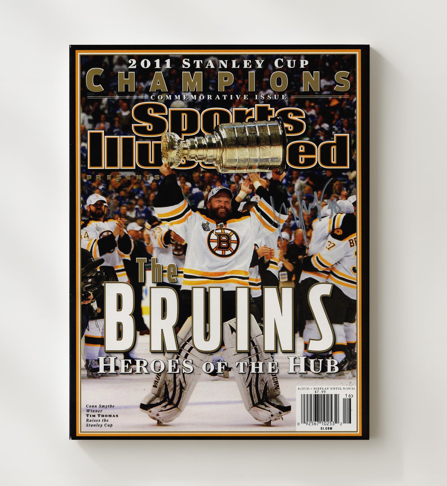 Boston Hockey Stanley Cup Champions Si Cover 2011 Hockey Wall Art - hockey wall art print