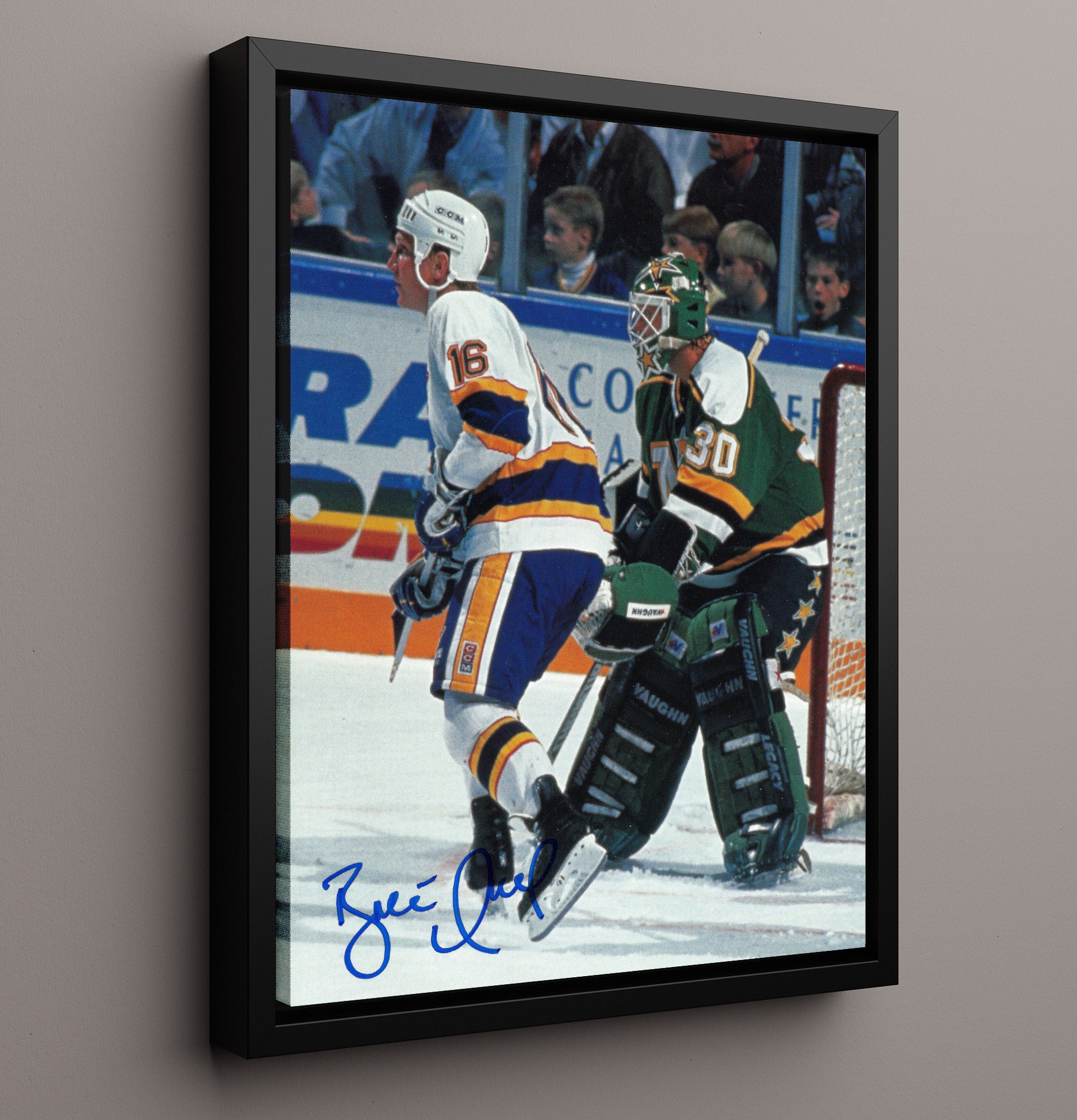 Brett Hull - St Louis Hockey Elite Goal Scorer Action Hockey Wall Art - hockey wall art print