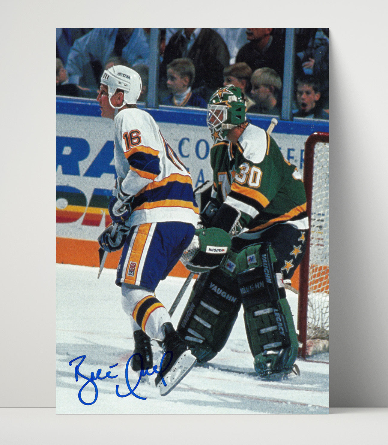 Brett Hull - St Louis Hockey Elite Goal Scorer Action Hockey Wall Art - hockey wall art print