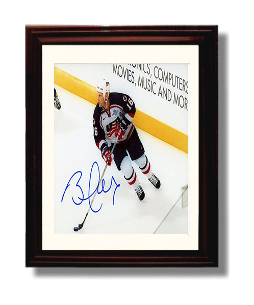Brett Hull - USA Hockey Olympic Team Portrait Hockey Wall Art - hockey wall art print
